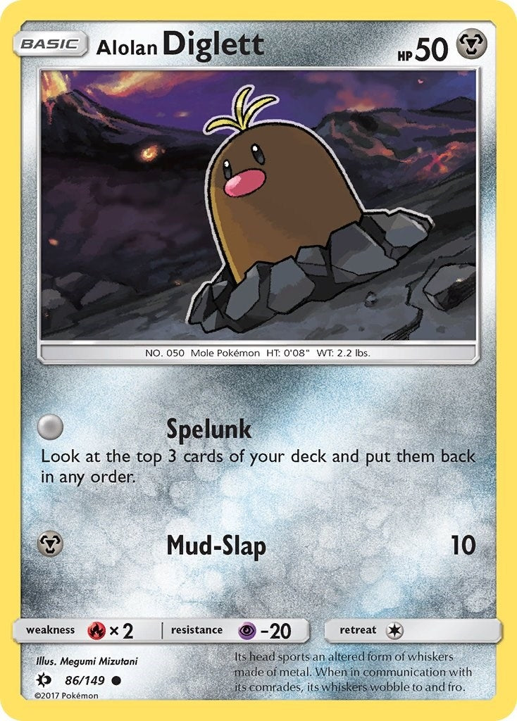 Image for Alolan Diglett (86/149) [SM Base Set] - Pokemon
