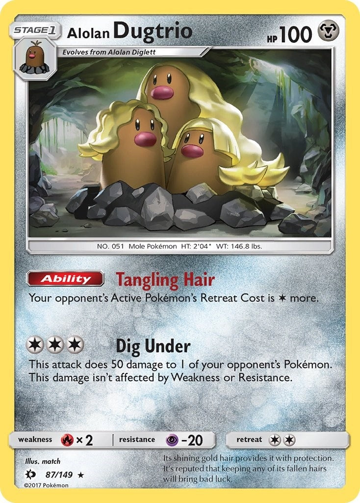 Image for Alolan Dugtrio (87/149) [SM Base Set] - Pokemon