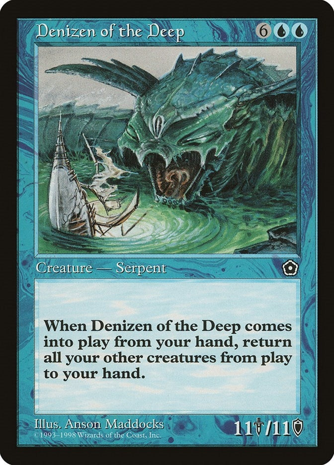 Image for Denizen of the Deep [Portal Second Age] - Magic: The Gathering