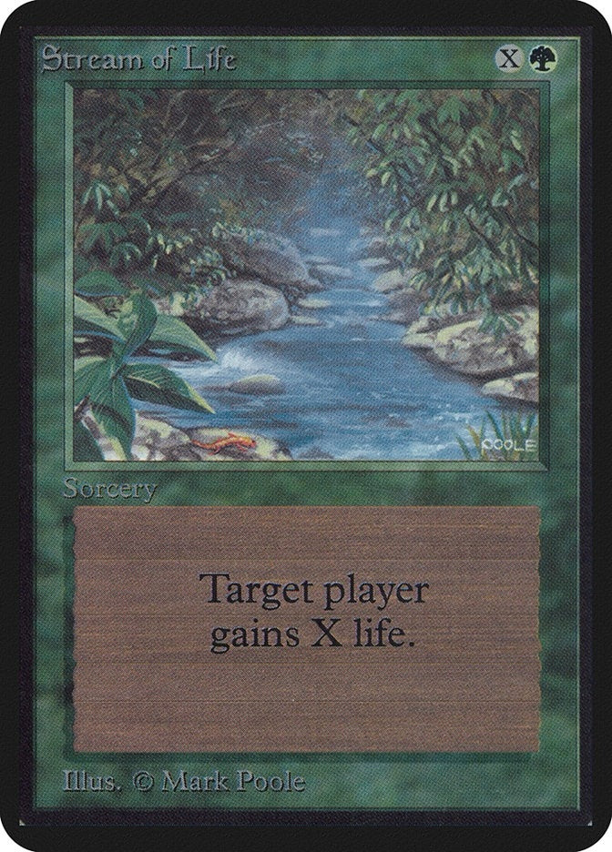 Image for Stream of Life [Alpha Edition] - Magic: The Gathering