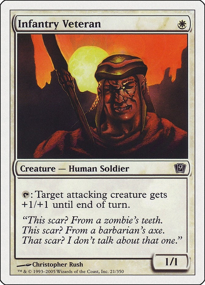 Image for Infantry Veteran (21) [9th Edition] - Magic: The Gathering