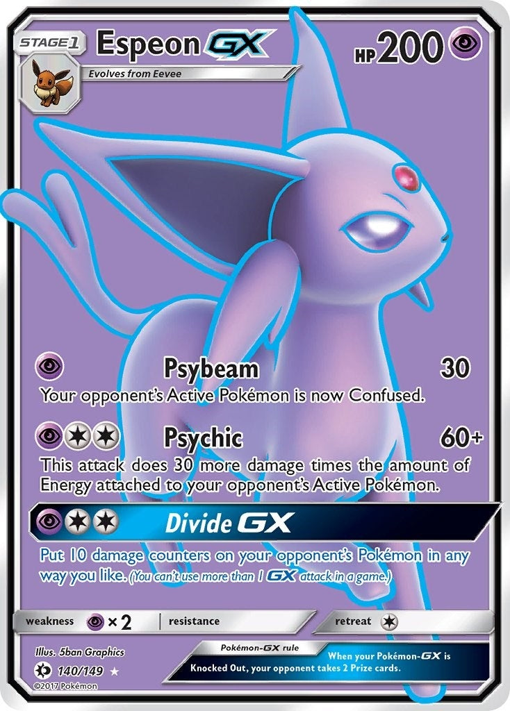 Image for Espeon GX (Full Art) (140/149) [SM Base Set] - Pokemon