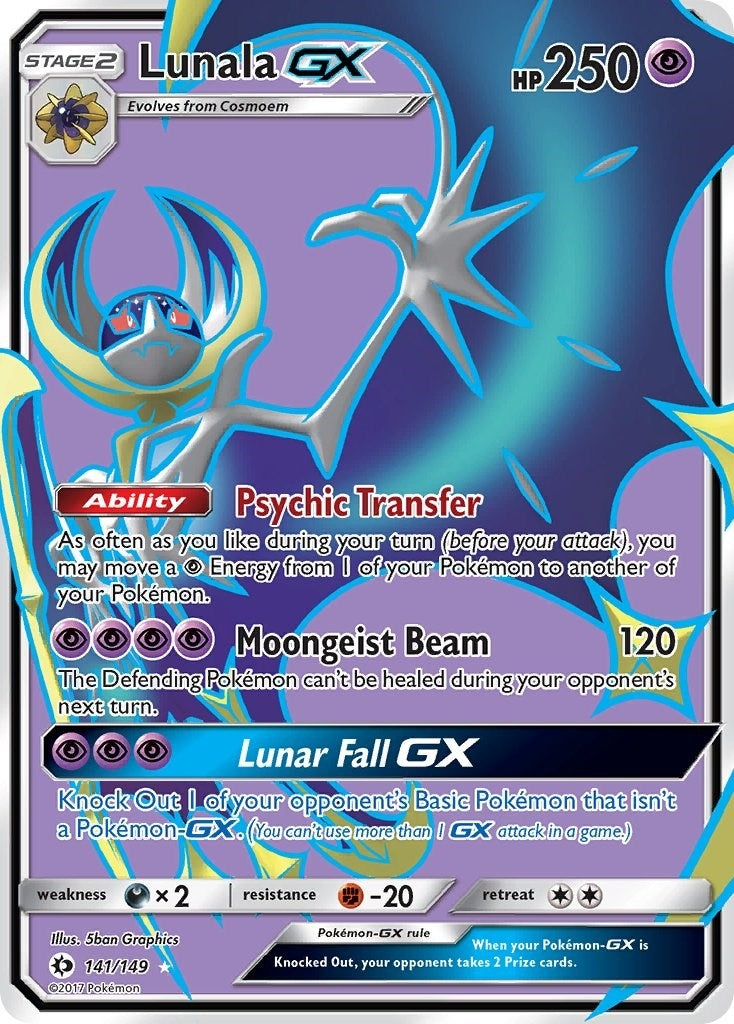 Image for Lunala GX (Full Art) (141/149) [SM Base Set] - Pokemon