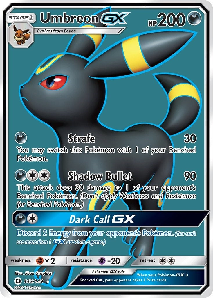 Image for Umbreon GX (Full Art) (142/149) [SM Base Set] - Pokemon