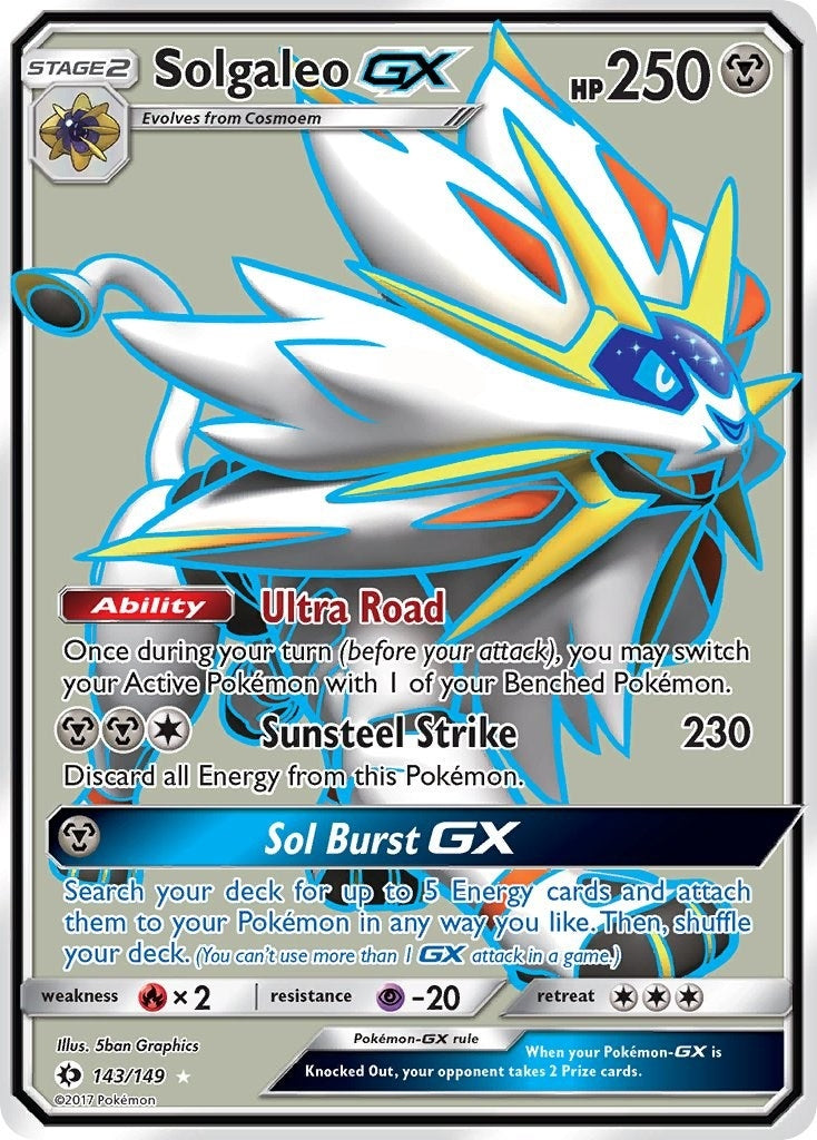 Image for Solgaleo GX (Full Art) (143/149) [SM Base Set] - Pokemon