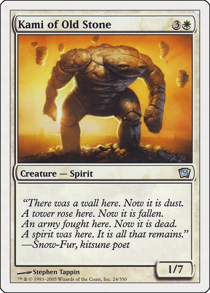 Image for Kami of Old Stone (24) [9th Edition] - Magic: The Gathering