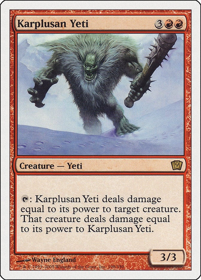 Image for Karplusan Yeti (198) [9th Edition] - Magic: The Gathering