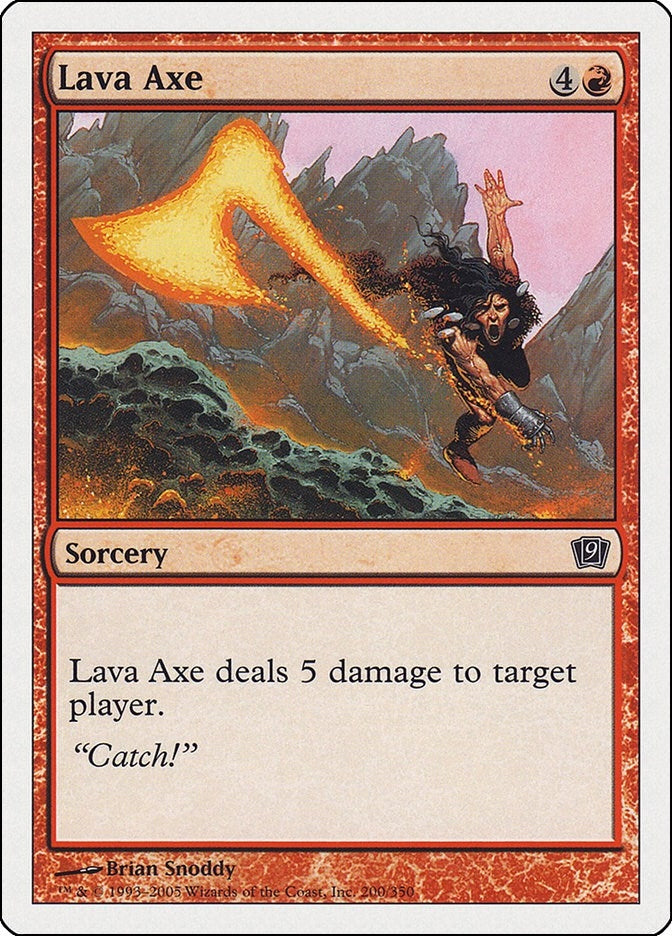 Image for Lava Axe (200) [9th Edition] - Magic: The Gathering