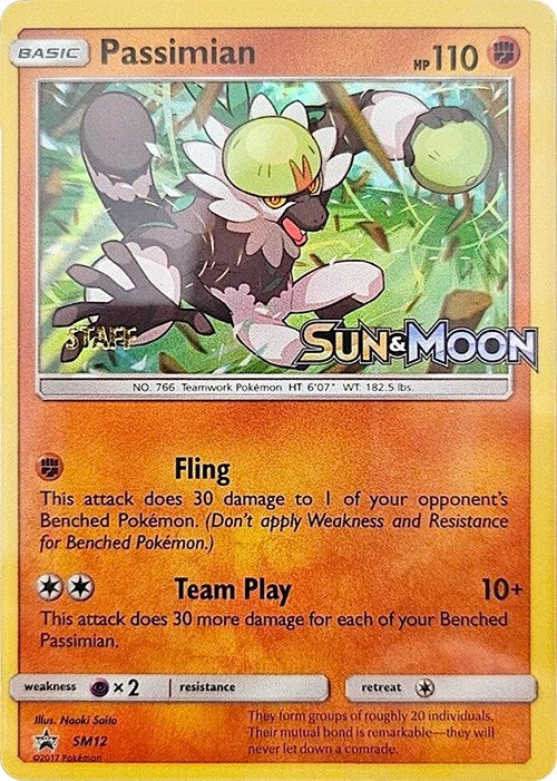 Image for Passimian - SM12 (Prerelease) [Staff] (SM12) [SM Promos] - Pokemon