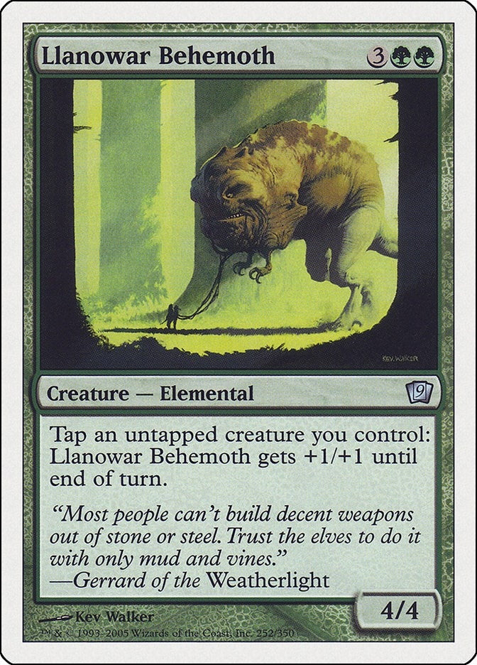 Llanowar Behemoth (252) [9th Edition]