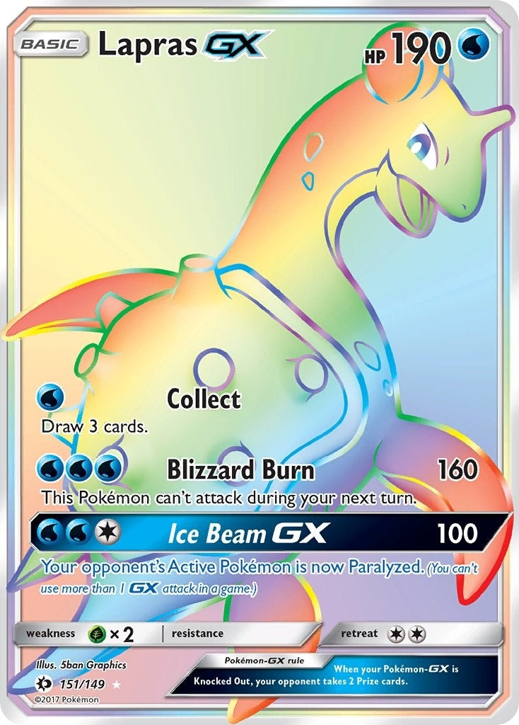 Image for Lapras GX (Secret) (151/149) [SM Base Set] - Pokemon