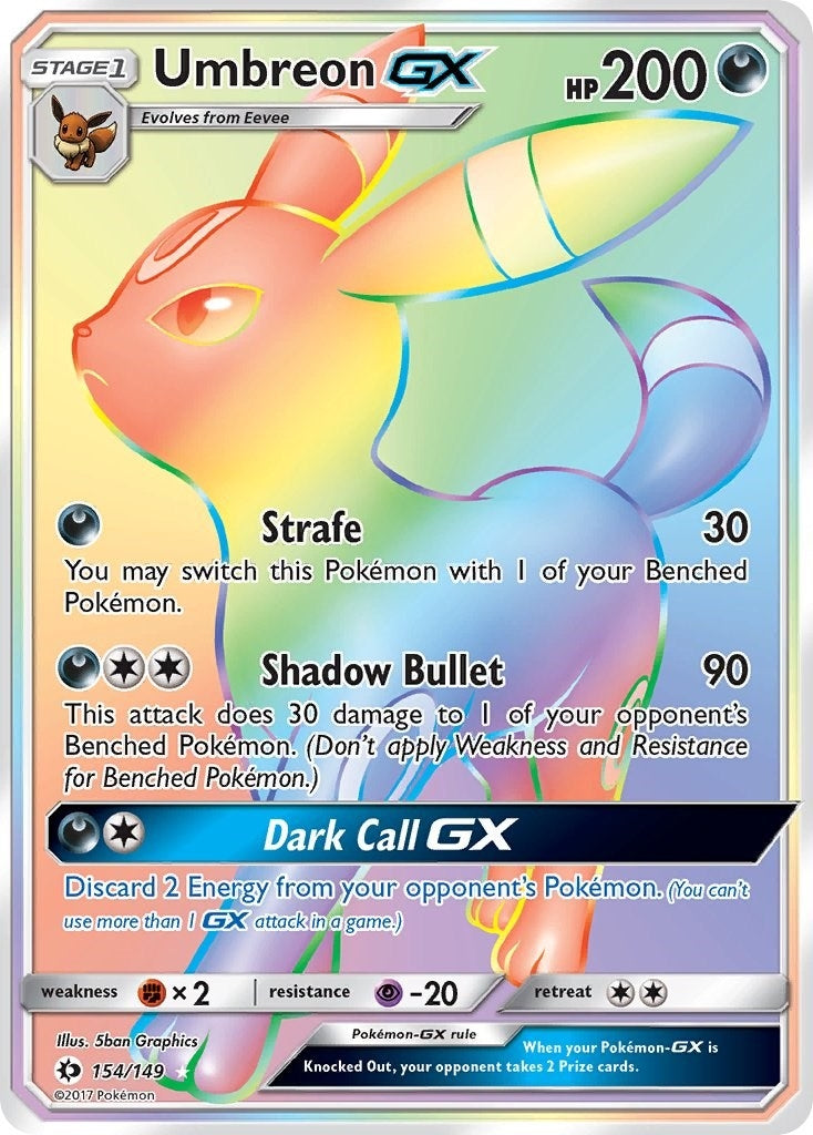Image for Umbreon GX (Secret) (154/149) [SM Base Set] - Pokemon