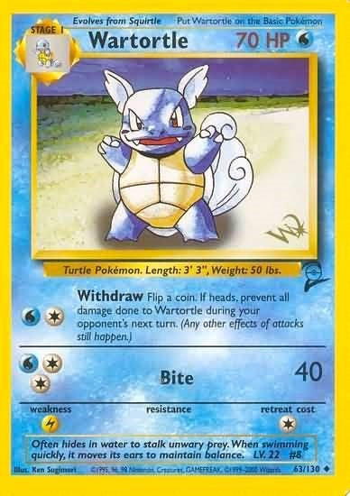 Image for Wartortle [W Stamped] (063/130) [WoTC Promo] - Pokemon