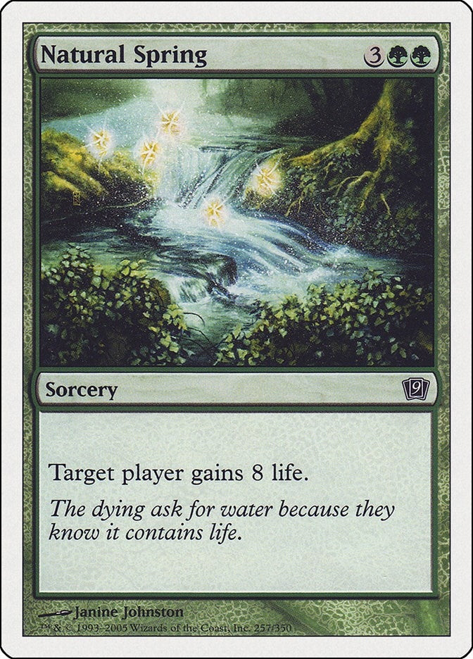 Image for Natural Spring (257) [9th Edition] - Magic: The Gathering