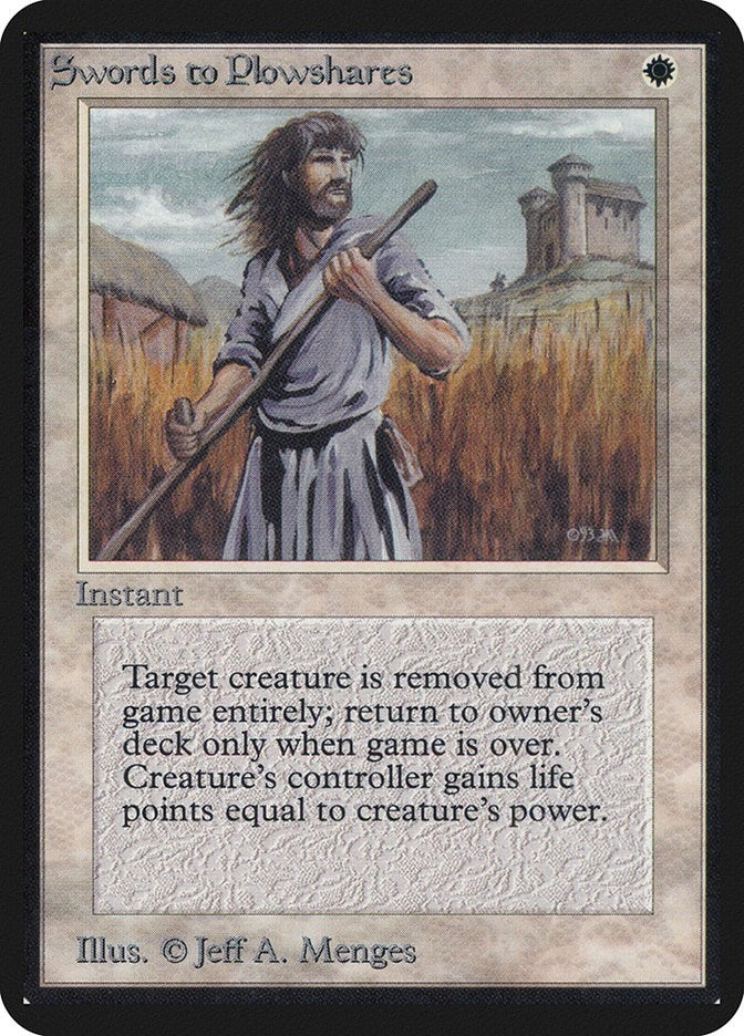 Image for Swords to Plowshares [Alpha Edition] - Magic: The Gathering