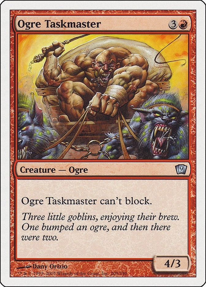 Image for Ogre Taskmaster (205) [9th Edition] - Magic: The Gathering