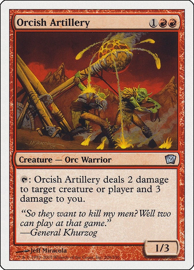 Image for Orcish Artillery (206) [9th Edition] - Magic: The Gathering