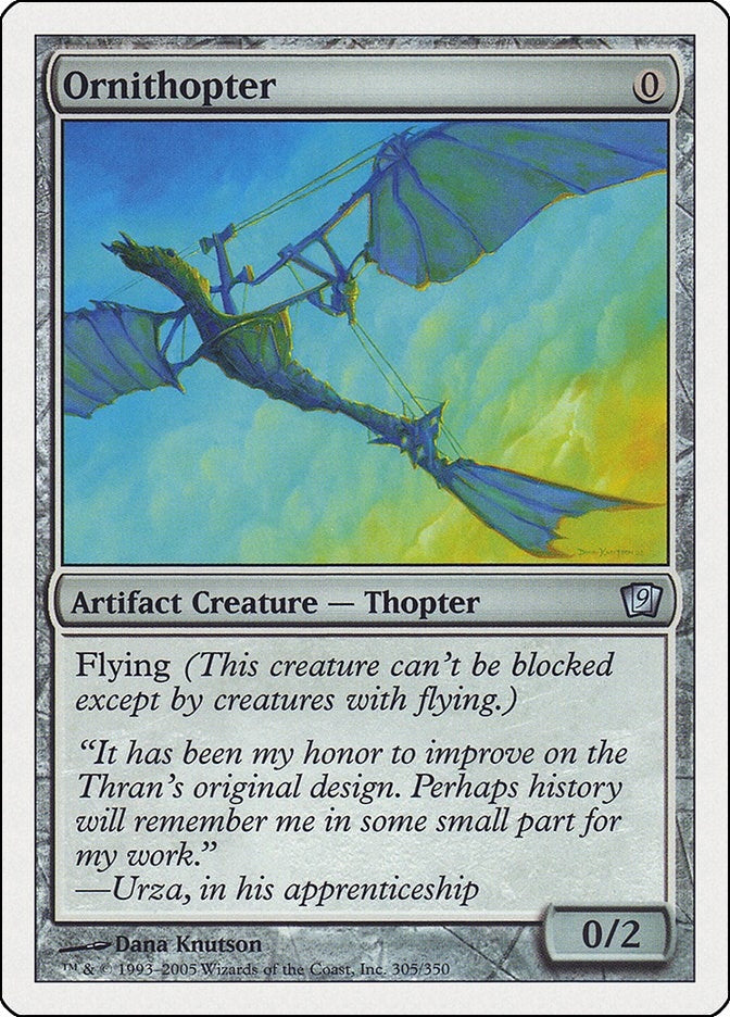Image for Ornithopter (305) [9th Edition] - Magic: The Gathering