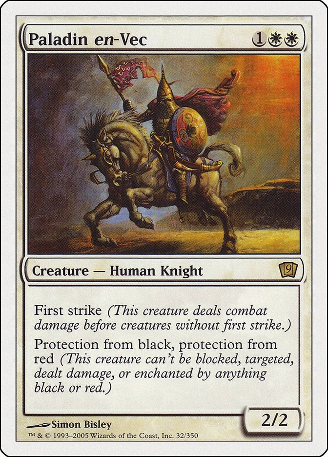 Image for Paladin en-Vec (32) [9th Edition] - Magic: The Gathering