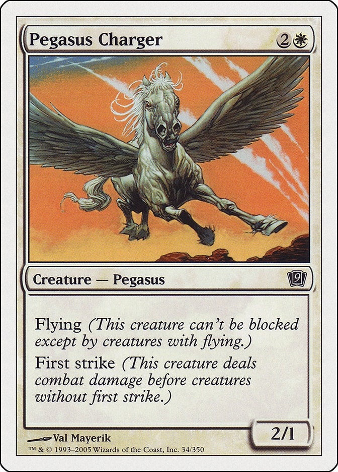 Image for Pegasus Charger (34) [9th Edition] - Magic: The Gathering