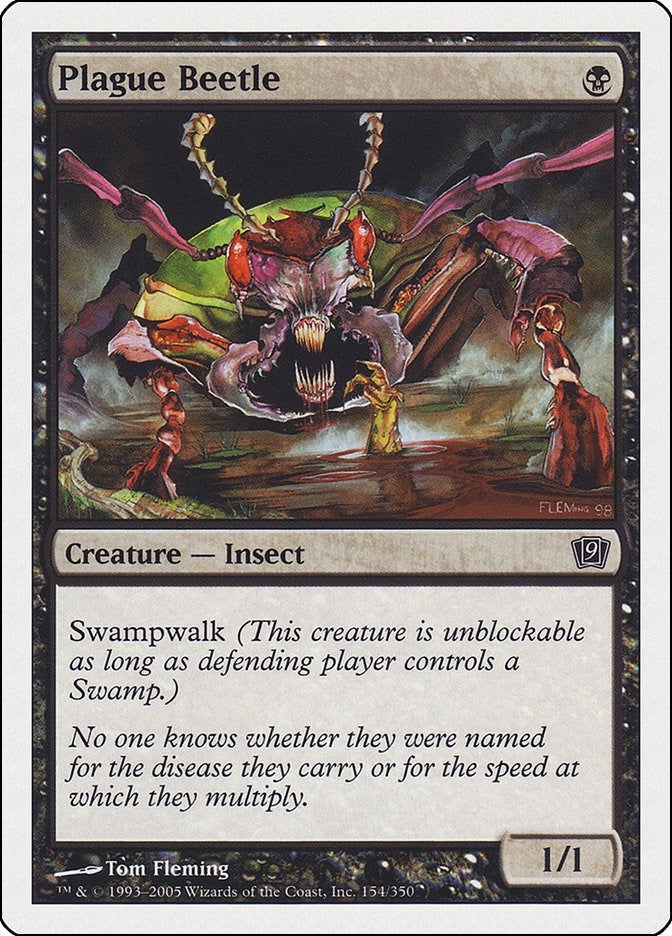 Image for Plague Beetle (154) [9th Edition] - Magic: The Gathering