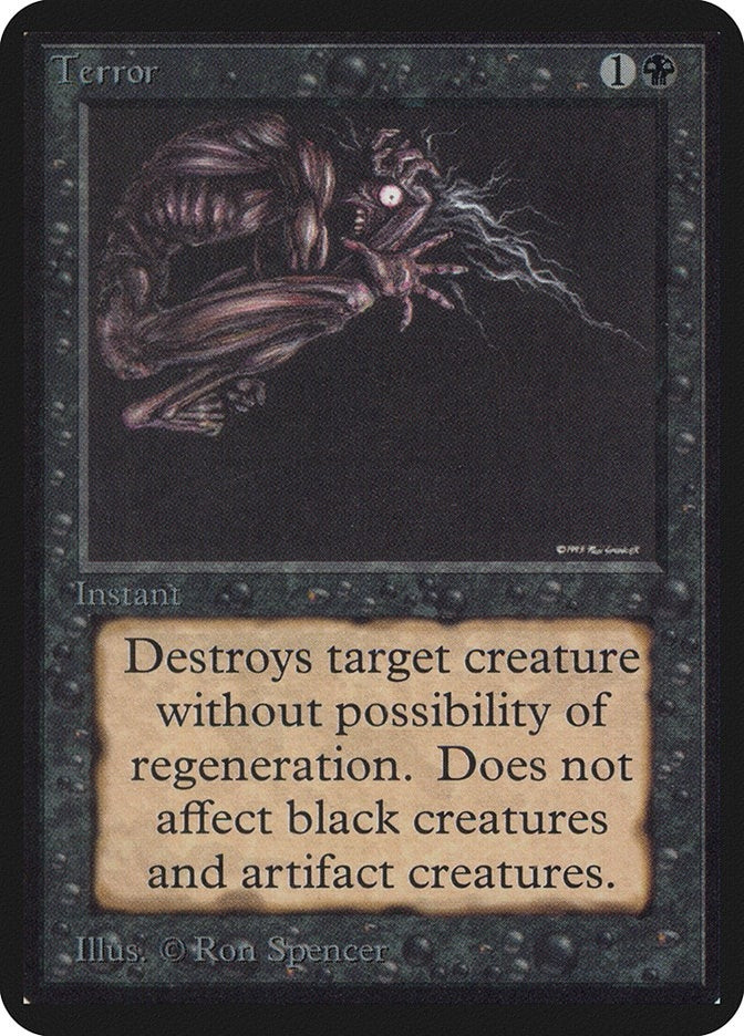 Image for Terror [Alpha Edition] - Magic: The Gathering