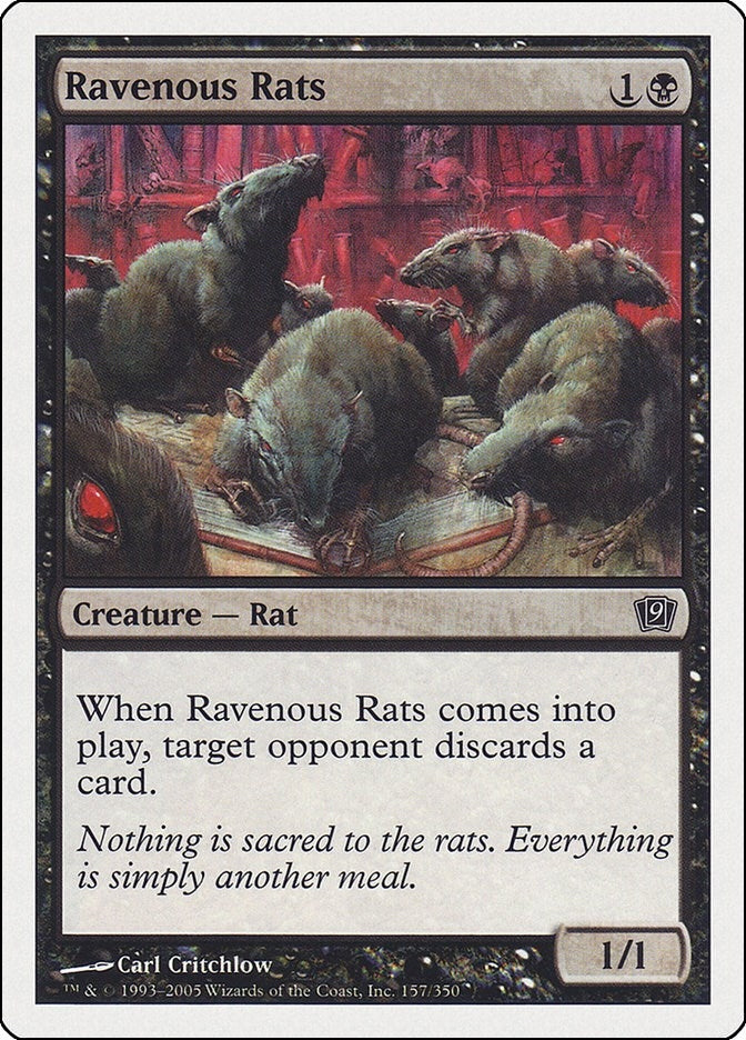 Image for Ravenous Rats (157) [9th Edition] - Magic: The Gathering