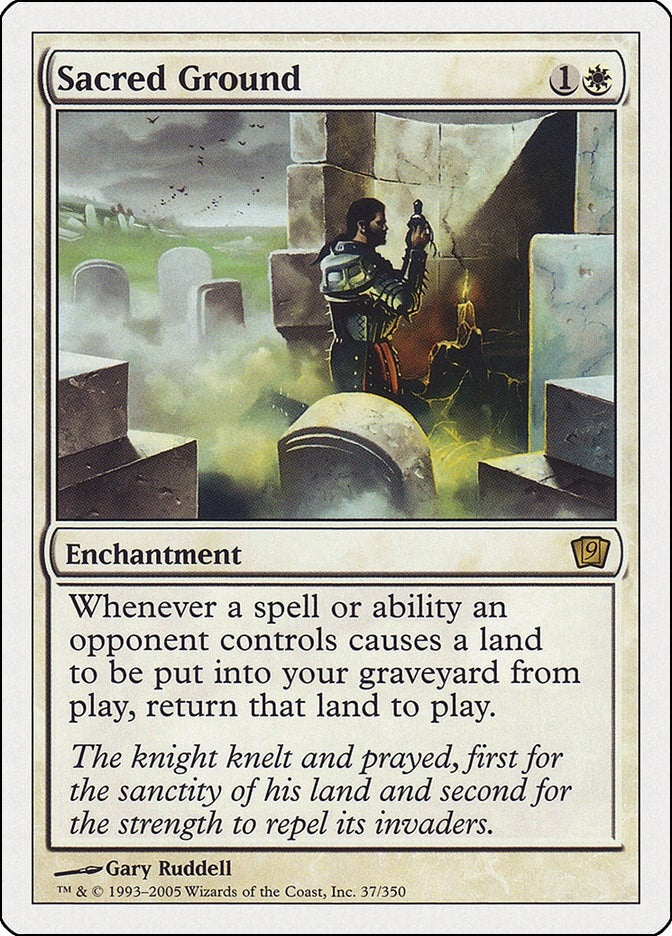 Image for Sacred Ground (37) [9th Edition] - Magic: The Gathering
