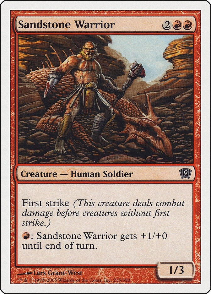 Image for Sandstone Warrior (215) [9th Edition] - Magic: The Gathering