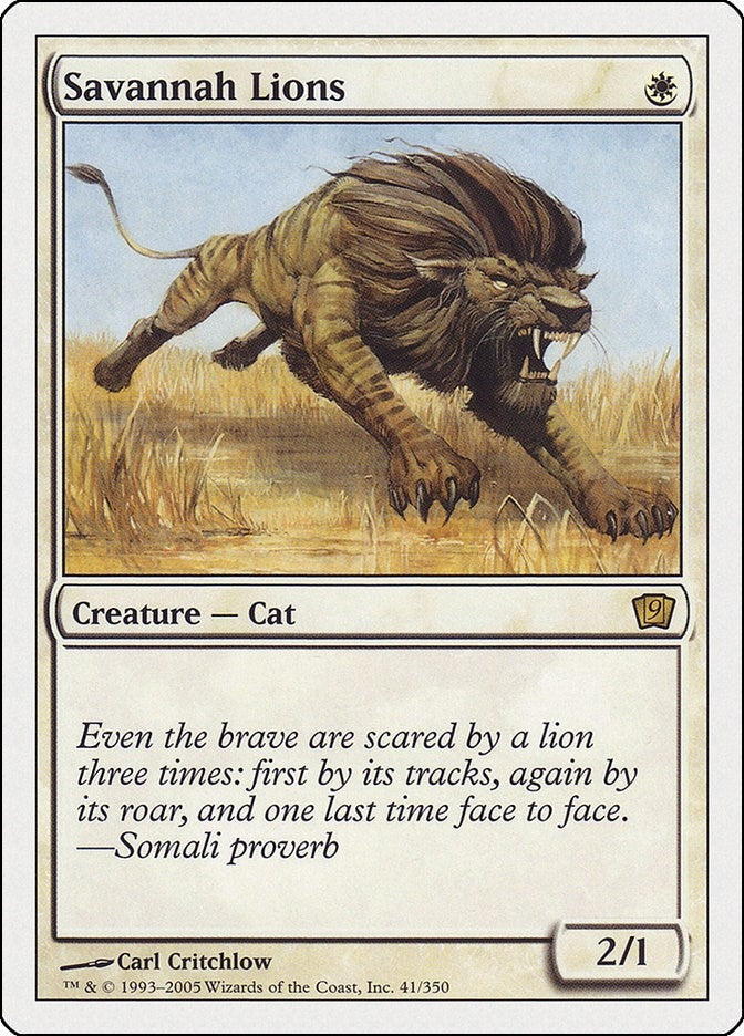 Image for Savannah Lions (41) [9th Edition] - Magic: The Gathering