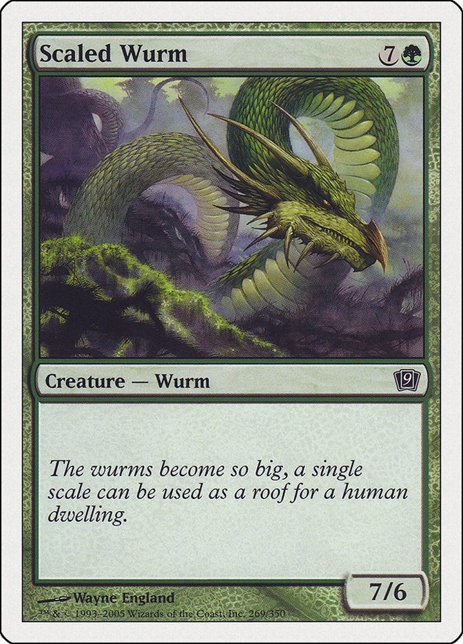Image for Scaled Wurm (269) [9th Edition] - Magic: The Gathering