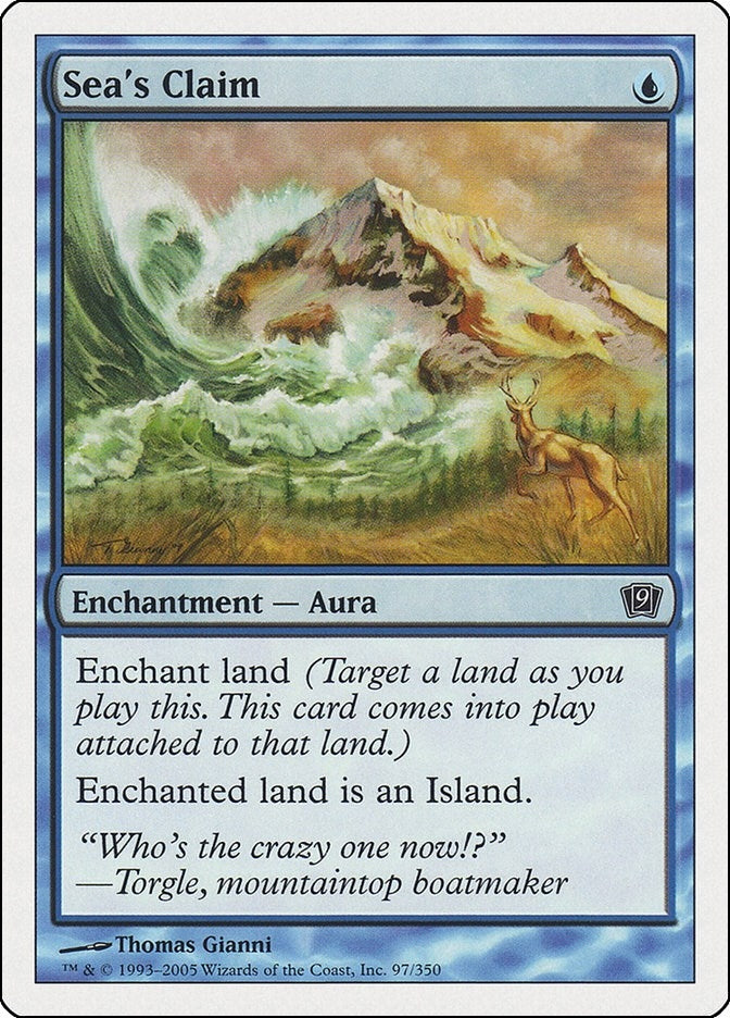 Image for Sea's Claim [9th Edition] - Magic: The Gathering