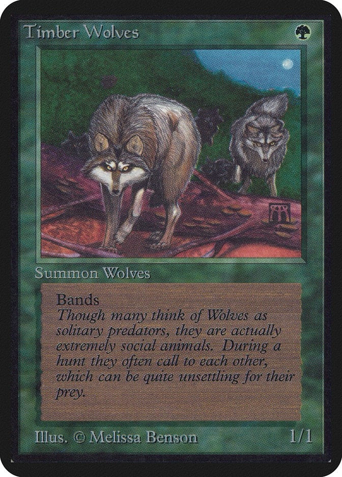 Image for Timber Wolves [Alpha Edition] - Magic: The Gathering