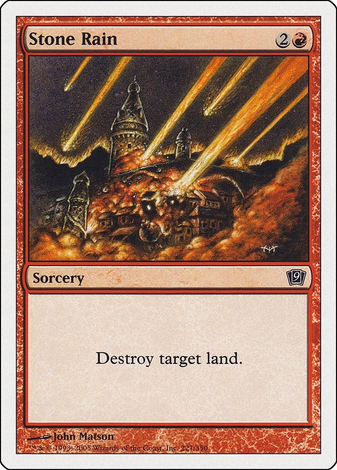 Image for Stone Rain (221) [9th Edition] - Magic: The Gathering