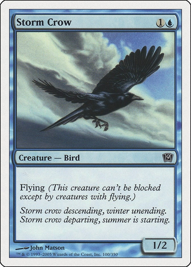 Image for Storm Crow (100) [9th Edition] - Magic: The Gathering