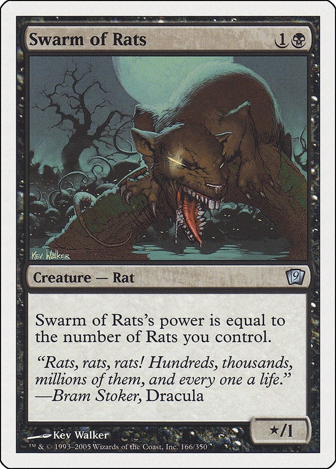 Image for Swarm of Rats (166) [9th Edition] - Magic: The Gathering