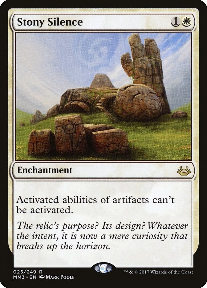 Image for Stony Silence (25) [Modern Masters 2017] - Magic: The Gathering