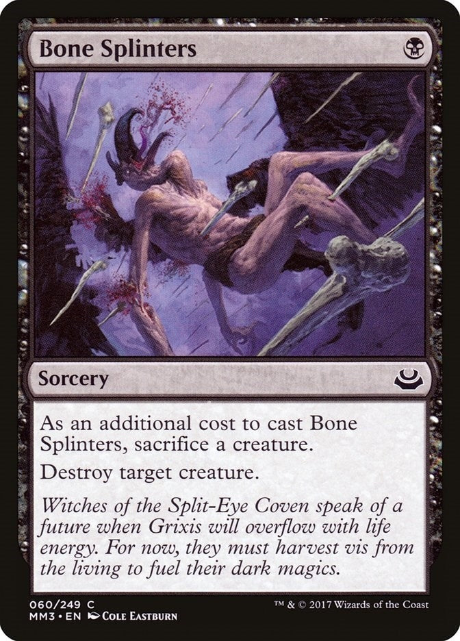 Image for Bone Splinters (60) [Modern Masters 2017] - Magic: The Gathering