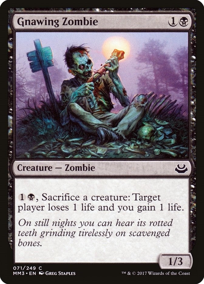 Image for Gnawing Zombie (71) [Modern Masters 2017] - Magic: The Gathering