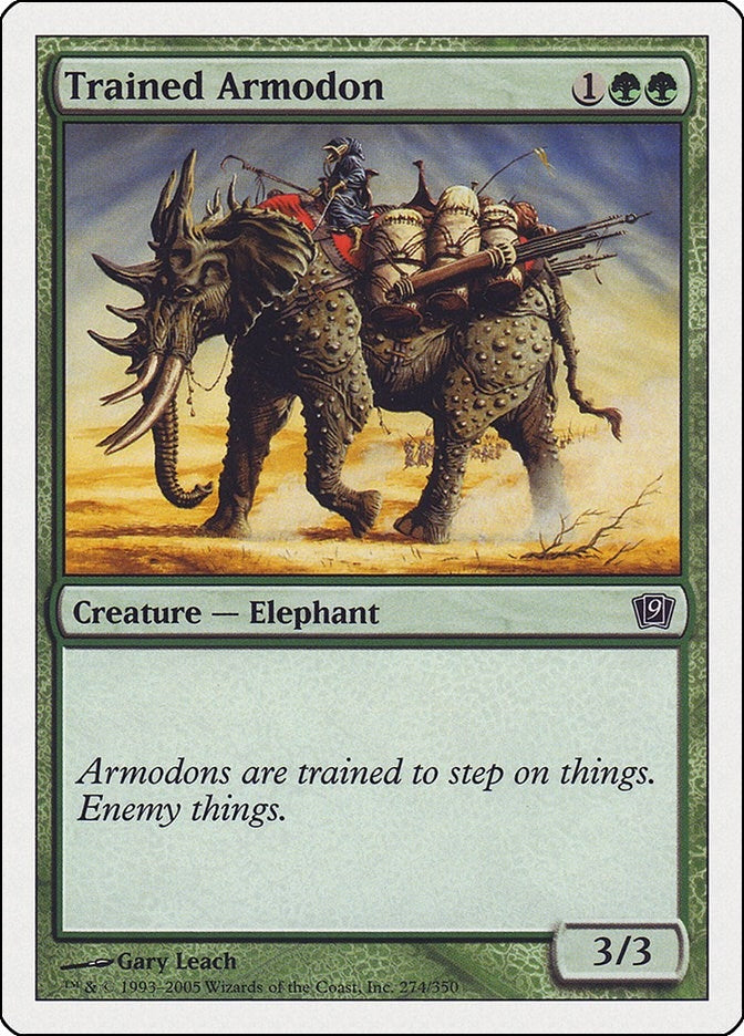 Image for Trained Armodon (274) [9th Edition] - Magic: The Gathering