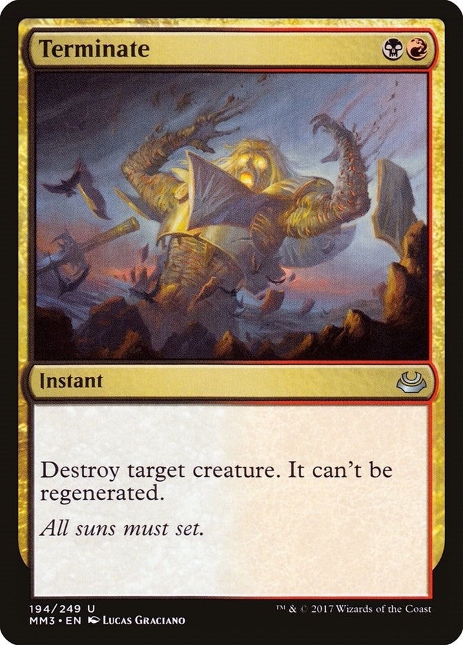 Image for Terminate (194) [Modern Masters 2017] - Magic: The Gathering