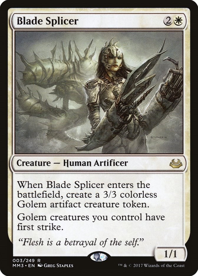 Image for Blade Splicer (3) [Modern Masters 2017] - Magic: The Gathering
