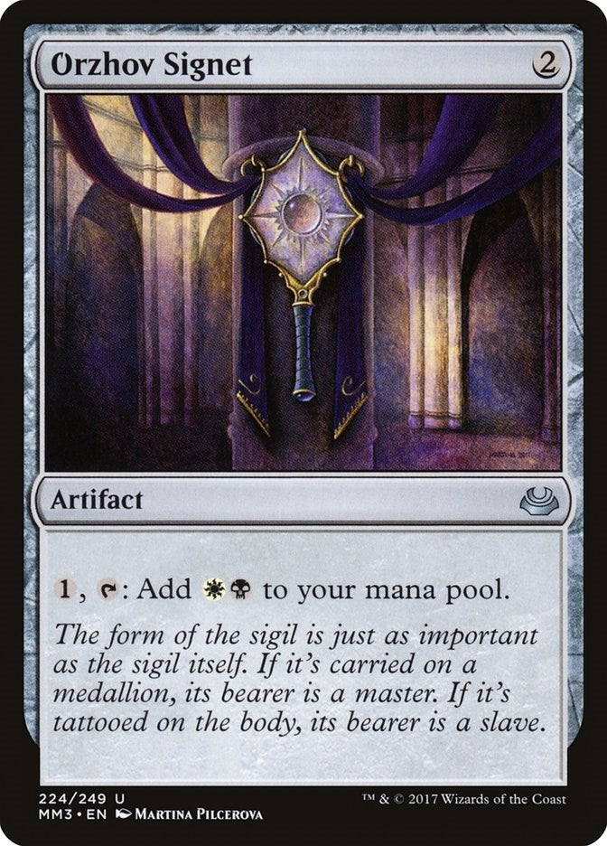 Image for Orzhov Signet (224) [Modern Masters 2017] - Magic: The Gathering