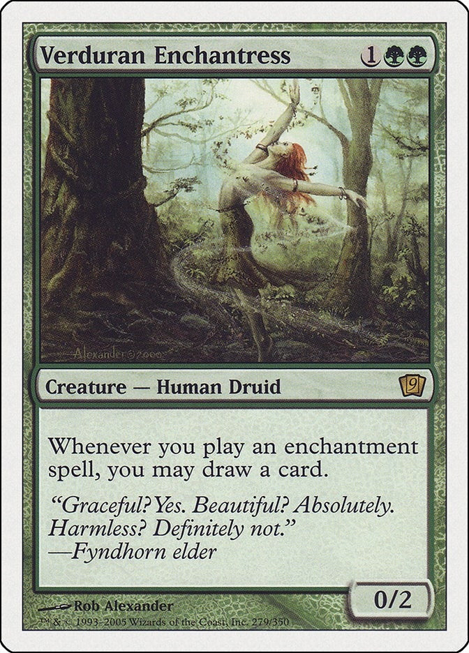 Image for Verduran Enchantress (279) [9th Edition] - Magic: The Gathering