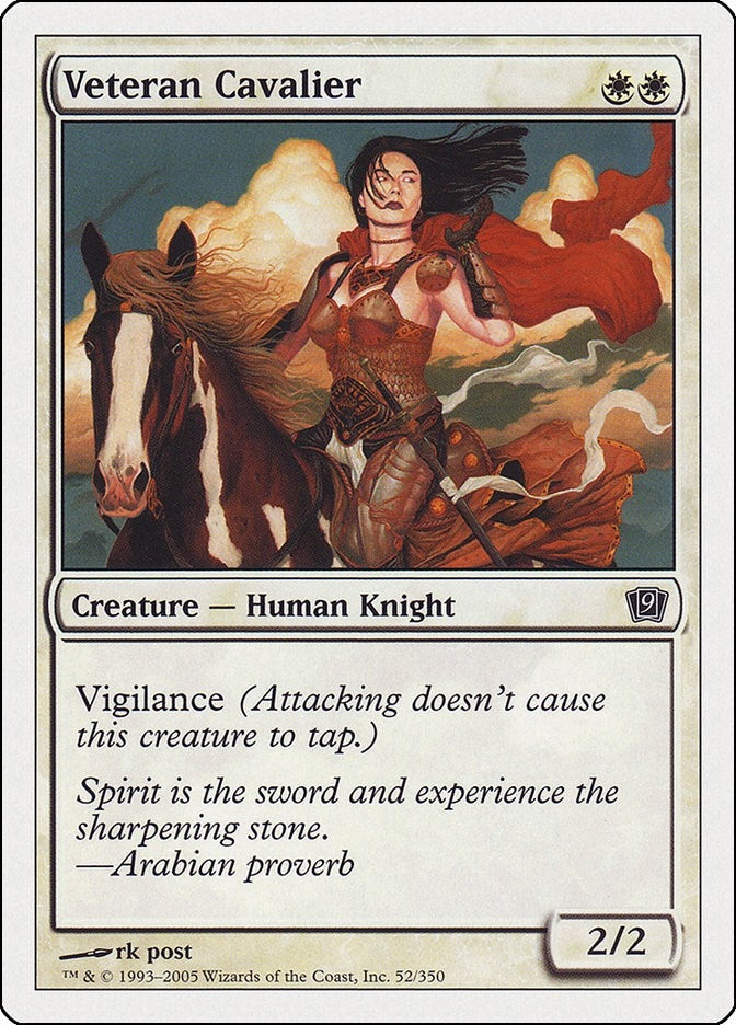 Image for Veteran Cavalier (52) [9th Edition] - Magic: The Gathering
