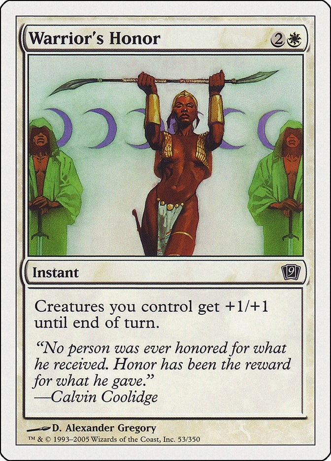 Image for Warrior's Honor (53) [9th Edition] - Magic: The Gathering