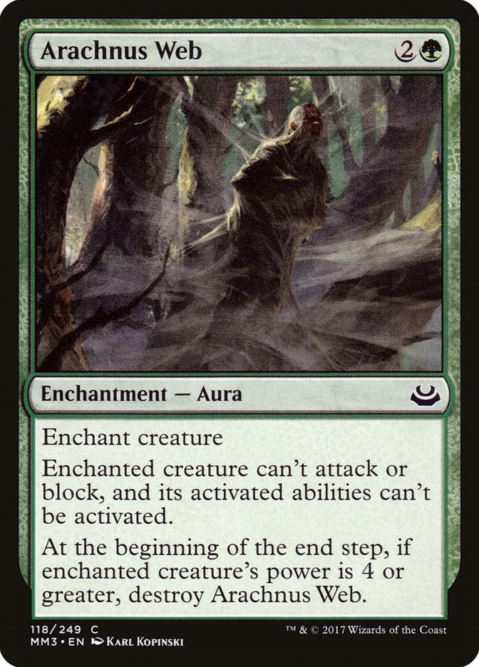 Image for Arachnus Web (118) [Modern Masters 2017] - Magic: The Gathering