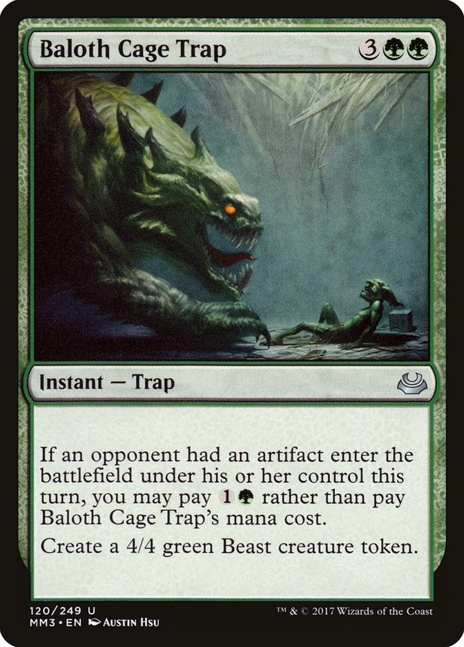 Image for Baloth Cage Trap (120) [Modern Masters 2017] - Magic: The Gathering