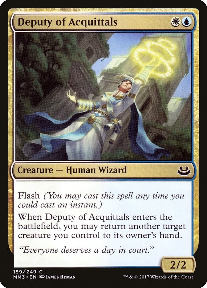 Image for Deputy of Acquittals (159) [Modern Masters 2017] - Magic: The Gathering