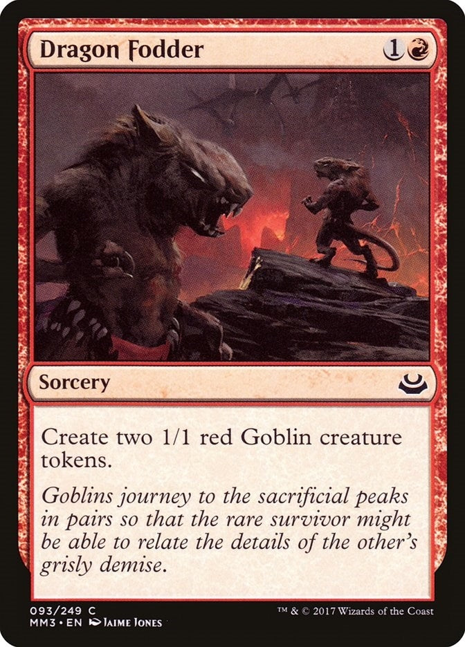Image for Dragon Fodder (93) [Modern Masters 2017] - Magic: The Gathering